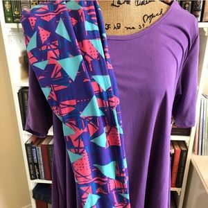 NEW lularoe Purple Perfect Tee